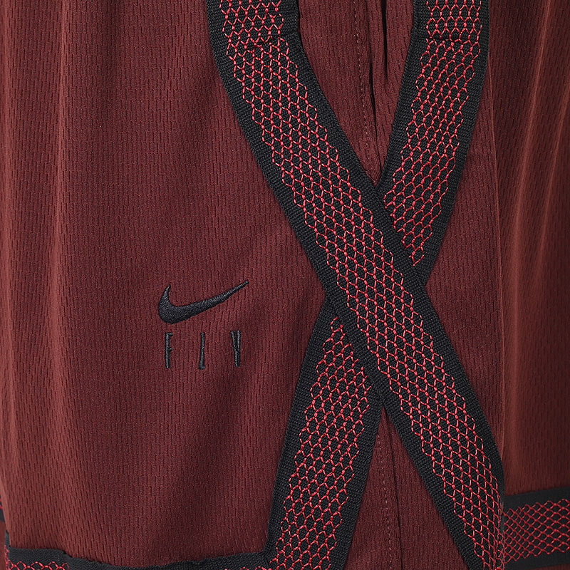 женские коричневые шорты  Nike Dri-FIT Swoosh Fly Basketball Shorts CK6599-273 - цена, описание, фото 3